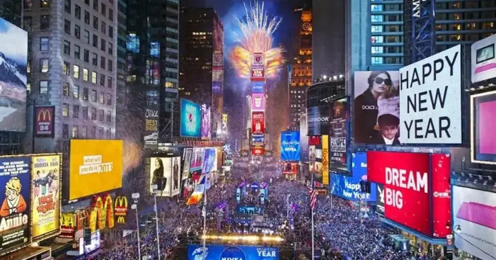 Célébration du Nouvel an de New-York